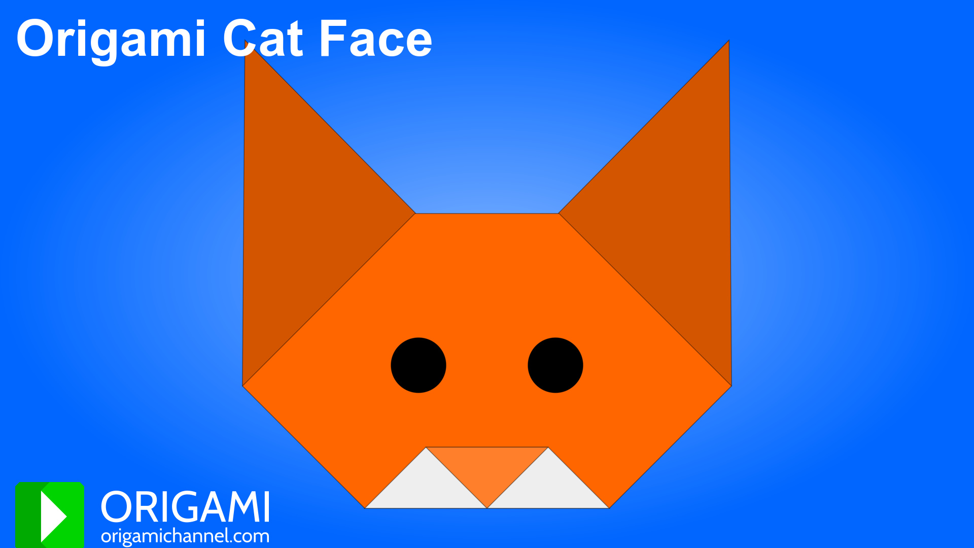 Origami Cat Face