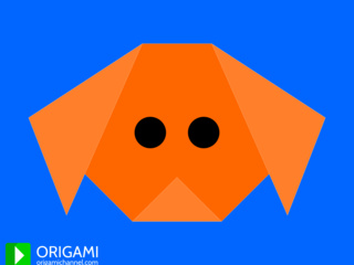 Origami Dog Head